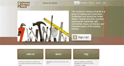 Desktop Screenshot of contractorboard.com